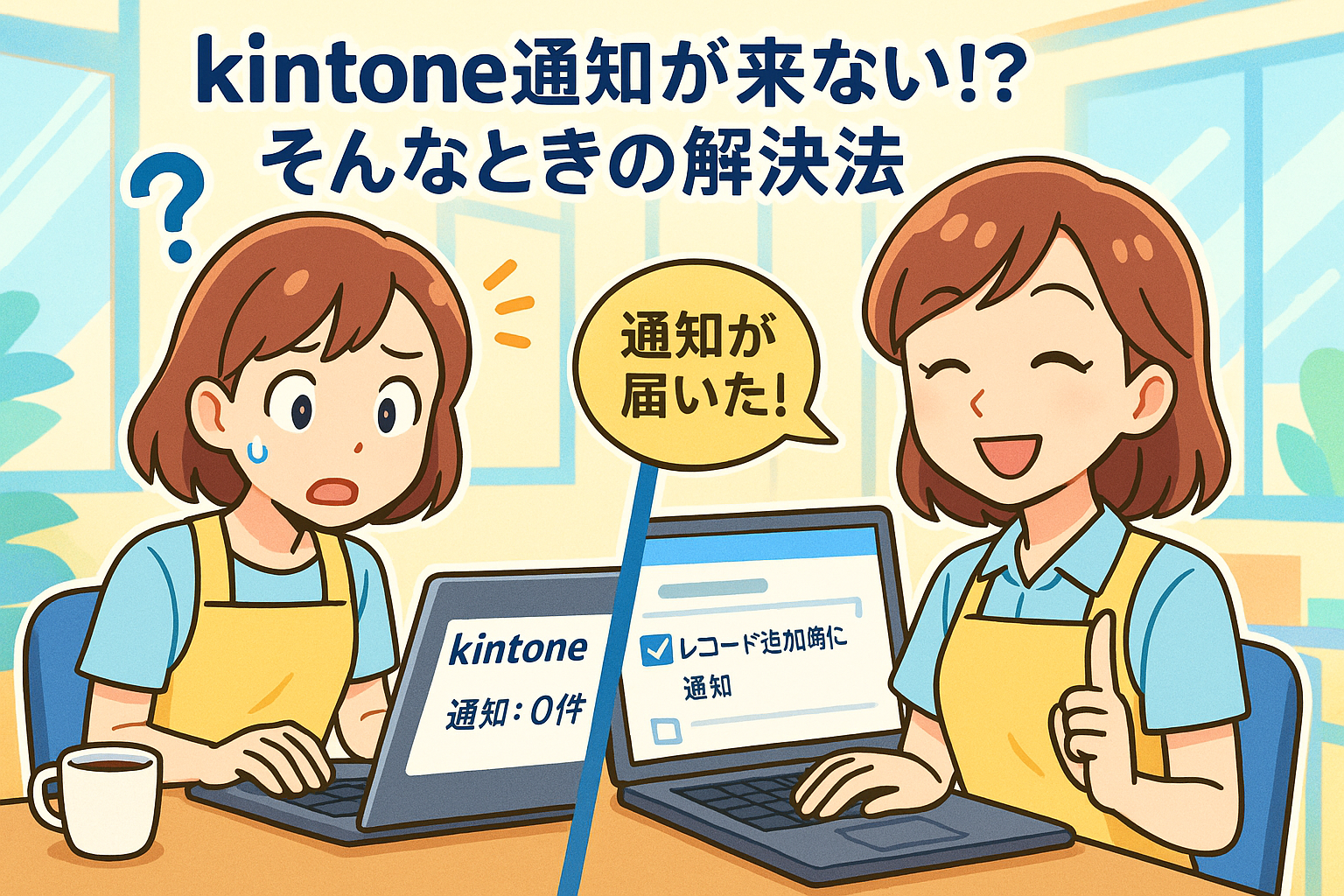 新規レコード追加の通知が来ない？見直すべき設定ポイント - kintone